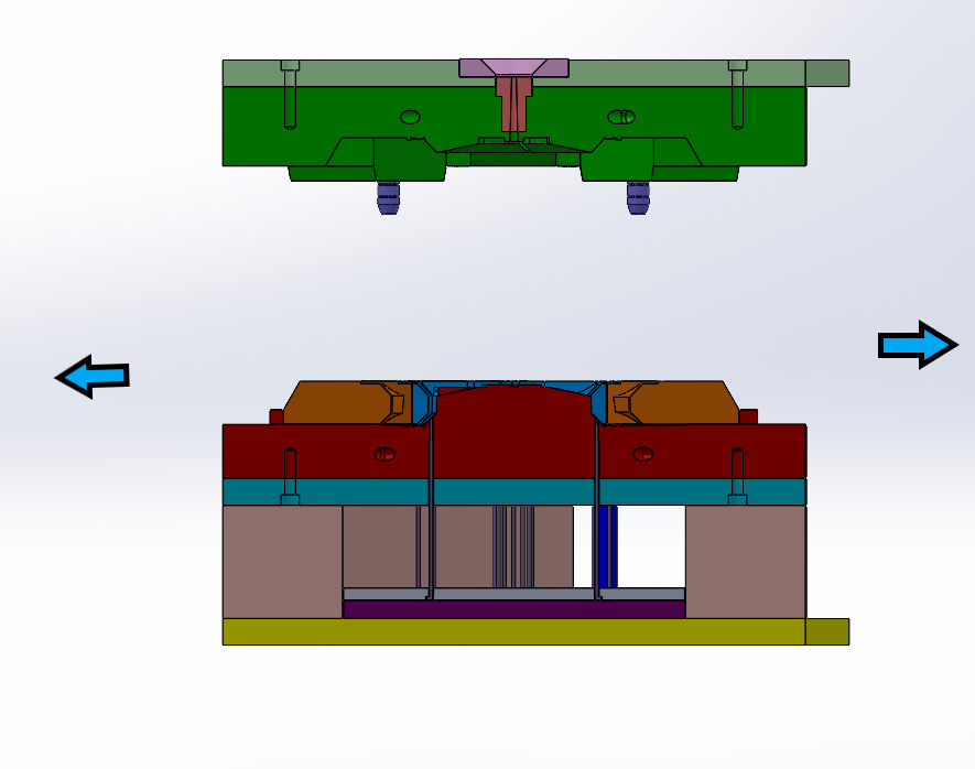 CPU风扇挡板模具